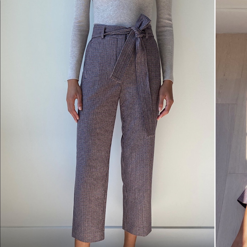 Aritzia Wilfred New Tie Front Wool pant